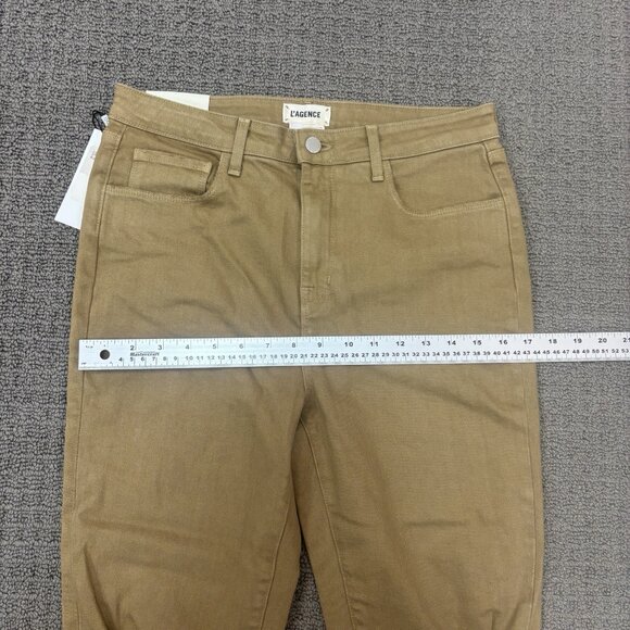 L'Agence Jeans 29 Distressed Frayed Raw Hem High Rise Skinny Stretch Everday - Picture 5 of 8